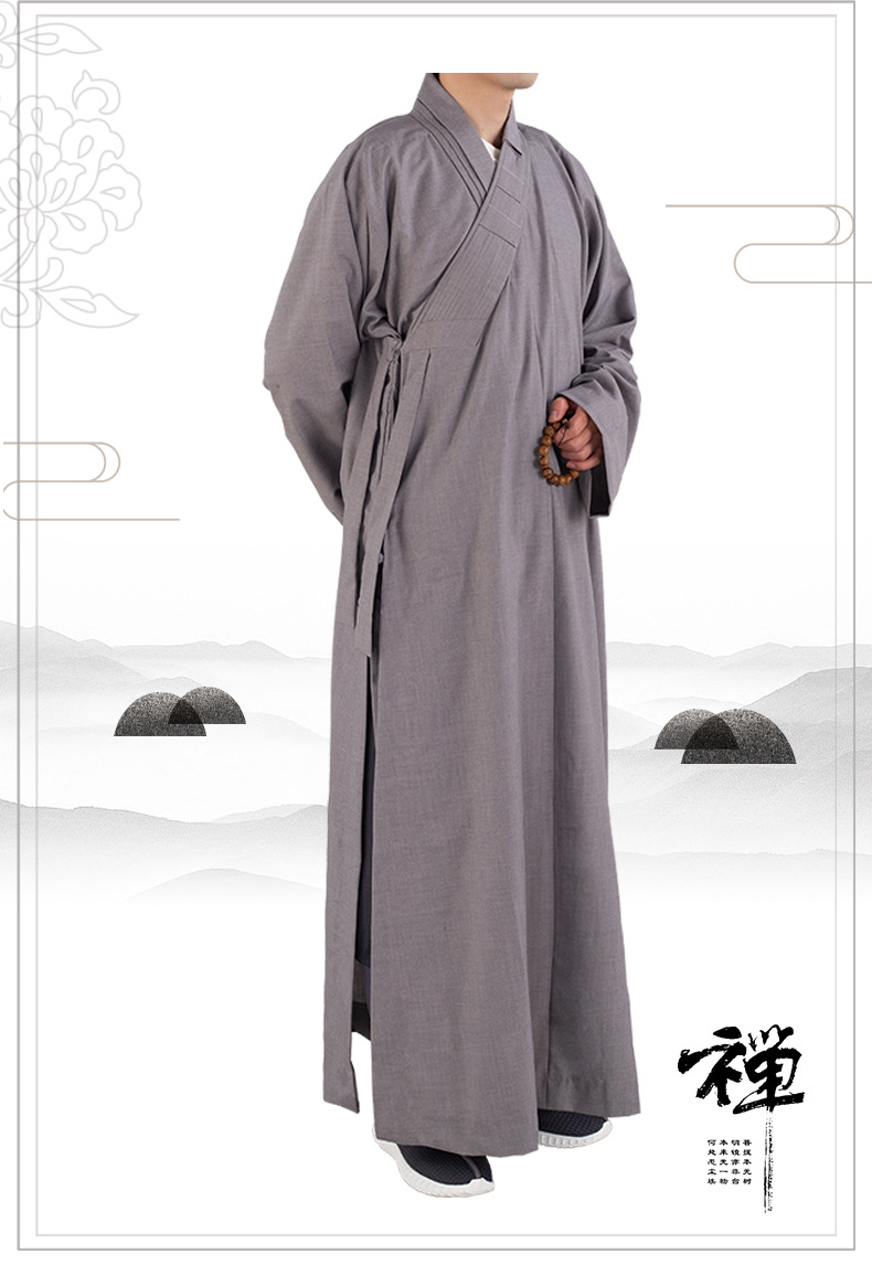济缘南尘批发僧服居士服和尚僧衣大褂精品包边长褂厂家僧服祖衣居-阿里巴巴