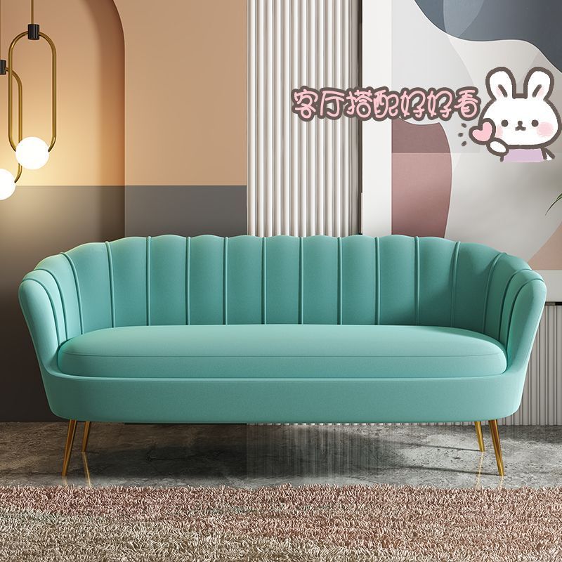 Nordic Light Luxury Sofa for Small Apartments, Double Sofa for Living Room, Bedroom, Apartment, Clothing Store, Trendy Small Sofa, Simple and Modern