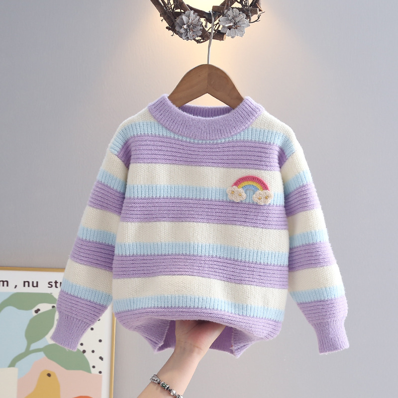 Demi-season sweater girl's