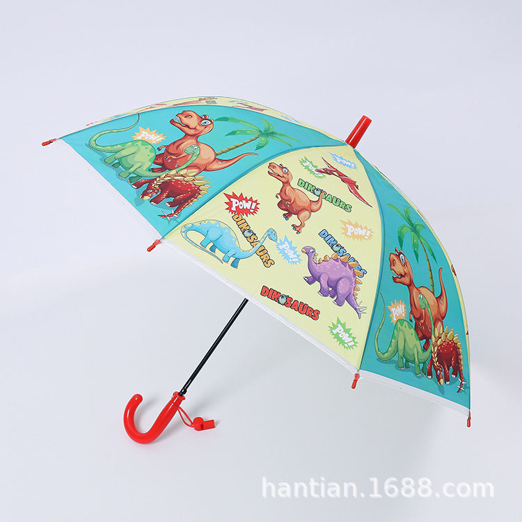 Factory wholesale creative straight rod children's umbrella long handle automatic cartoon student umbrella sun protection sun shade umbrella
