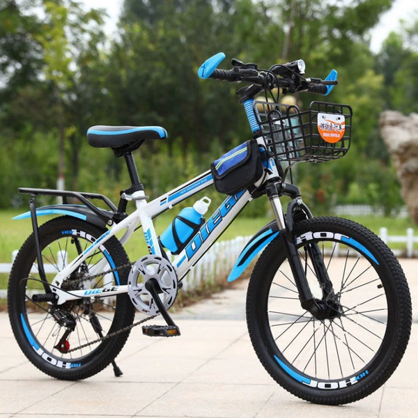 Shock-absorbing bike shifter (brake handle), basket, deluxe edition