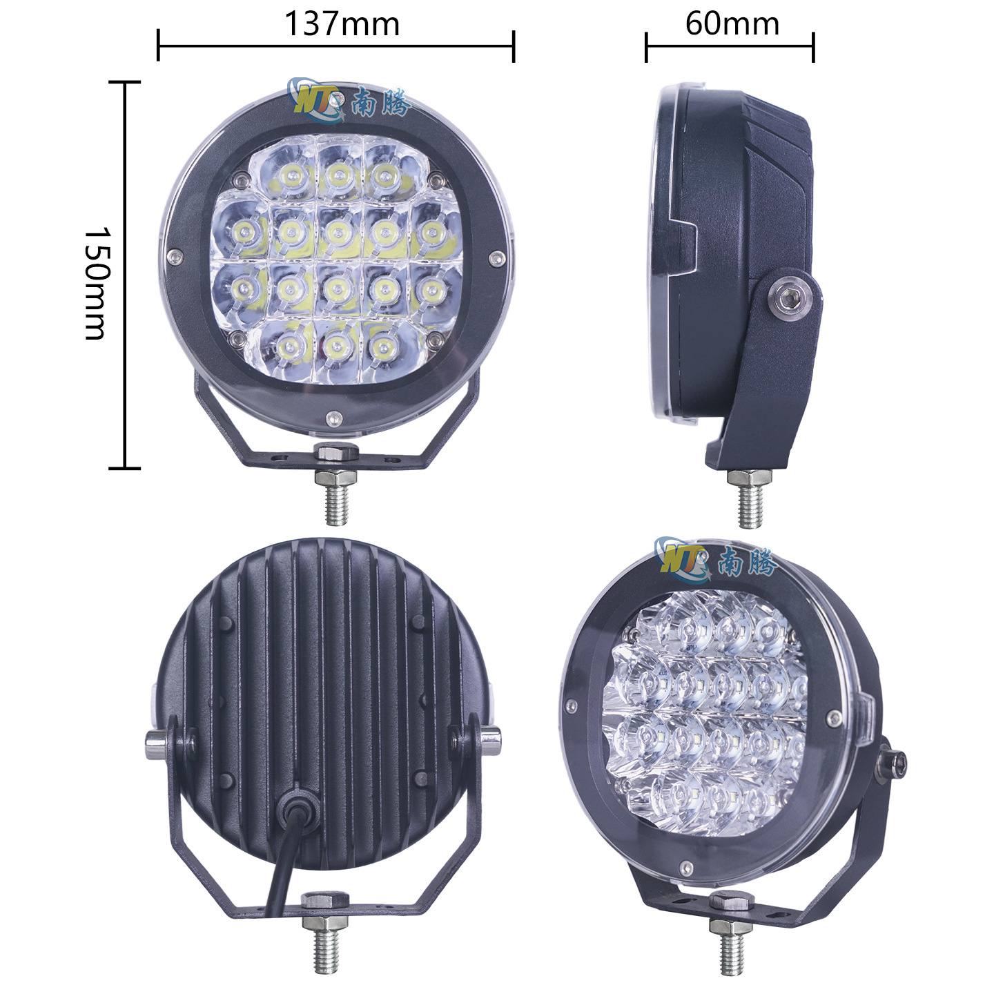 Carcasa de luz LED auxiliar de 5 pulgadas para vehículos todoterreno, carcasa de foco para coche, carcasa de luz de techo, accesorios para carcasa de luz de coche image 4