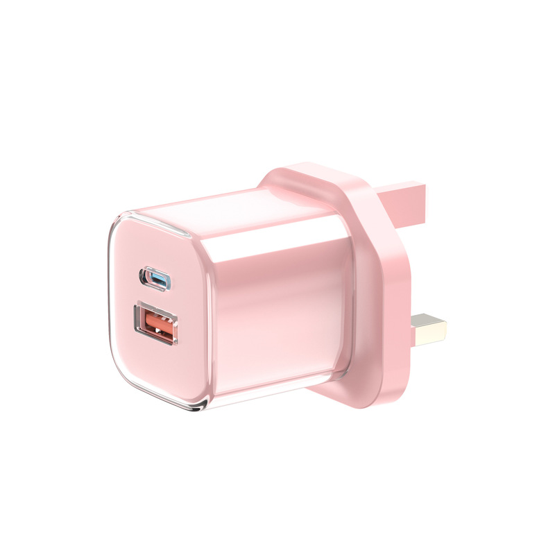 Suitable for Apple 17 Small Ice Cube Jelly Colorful Transparent Shell Ukca Certified 30W Pd A+C British Standard Charger Suitable for Apple 17 Small Ice Cube Jelly Colorful Transparent Shell Ukca Certified 30W Pd A+C British Standard Charger