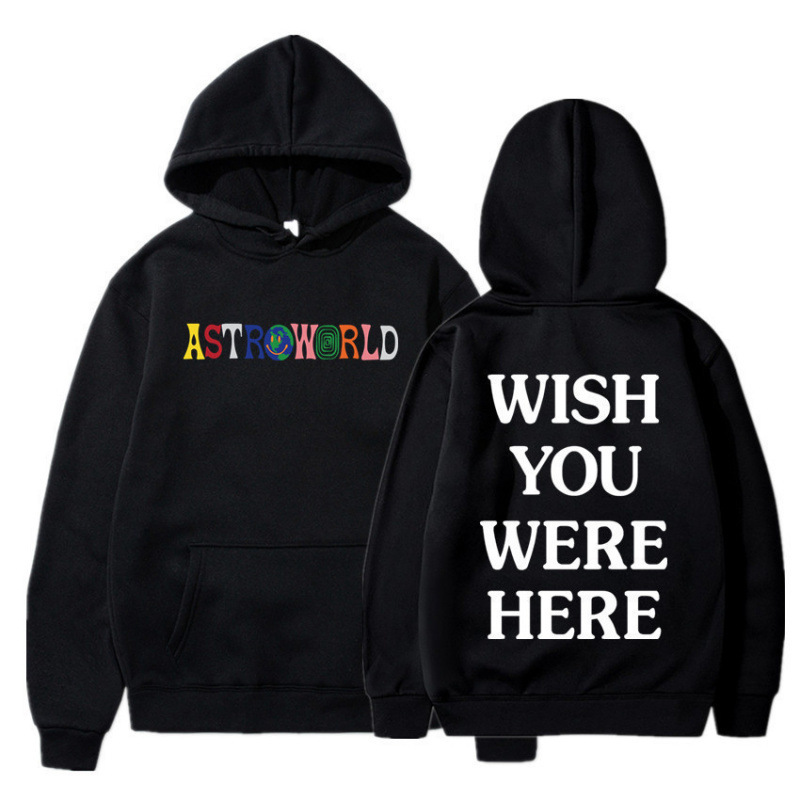 Astroworld Wish You Were Here Hoodies European and American Trendyy Men's Trendy Brand Hooded Sweatshirts
