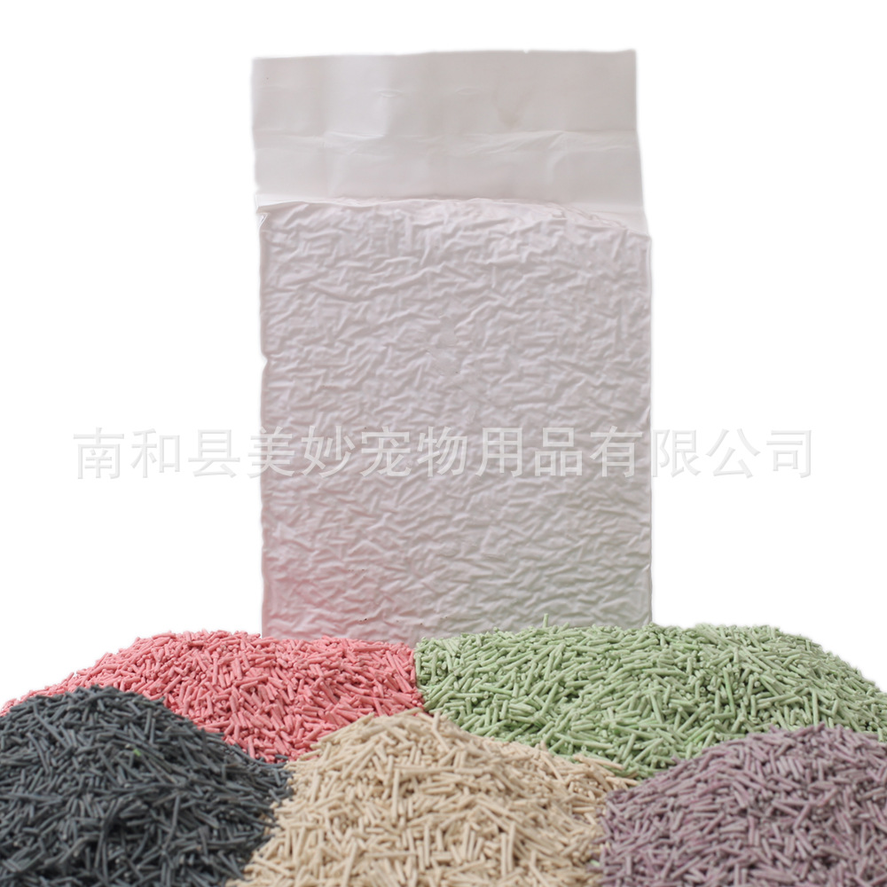 Arena para gatos personalizada arena para gatos tofu gran cantidad de arena no mezclada al por mayor arena para gatos tofu arena bentonita baja polvo desodorización tofu arena para gatos