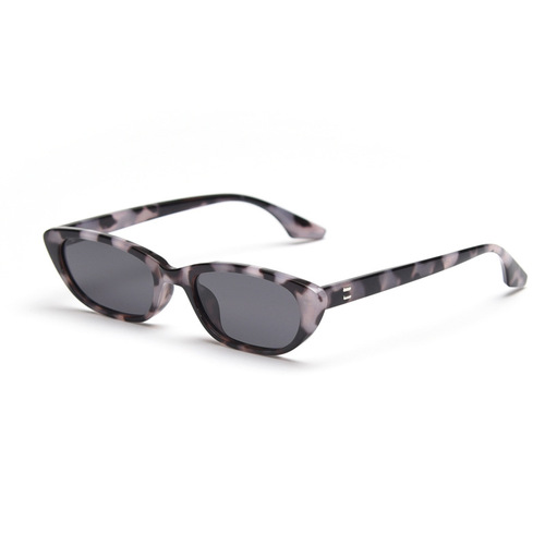 D5007 European and American Ins Retro Narrow Cat-Eye Streetwear Polarized Sunglasses, Korean Style Unisex Small Frame Hip-Hop Sunglasses