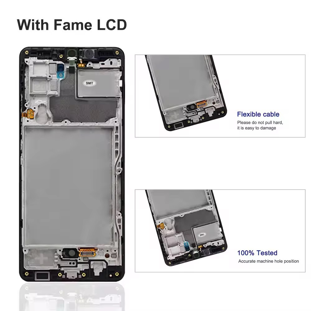 Aplicable a Galaxy Samsung A42 / A426 conjunto de pantalla LCD con marco de pantalla original A42