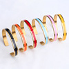 Cross -border foreign trade thermal selling jewelry mother daugy stainless steel mother bracelet colorful engraved bracelet