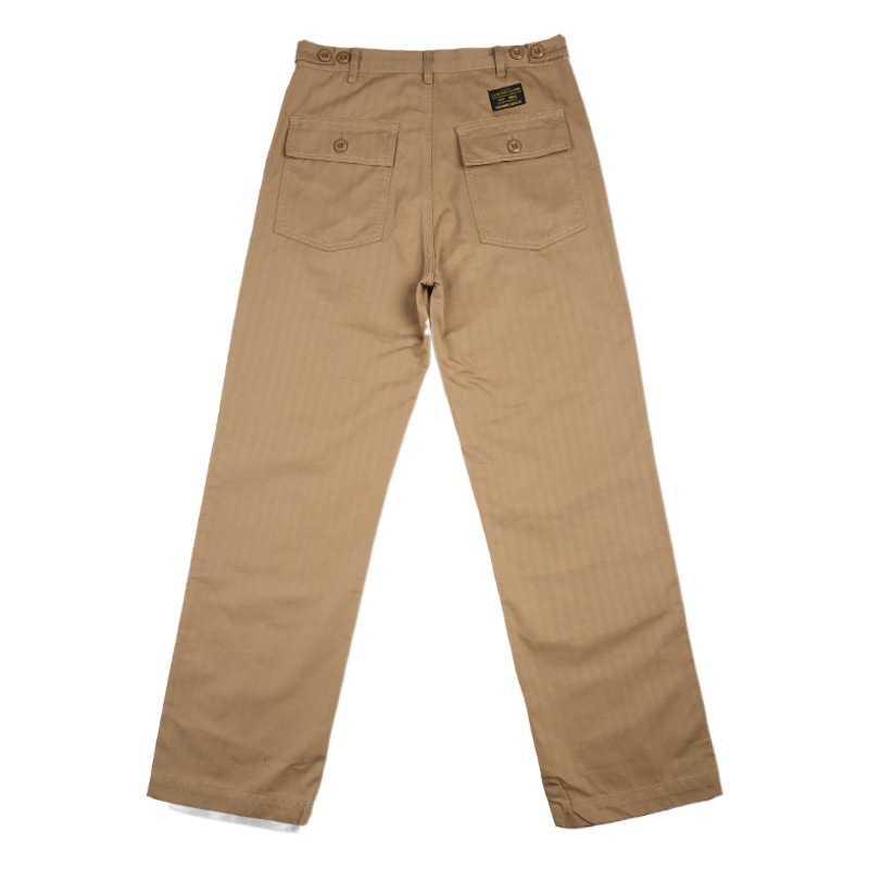 OKONKWO Americano retro militar pantalones OG-107 ropa de trabajo pantalones casuales patrón de espiga pantalones ameikaji