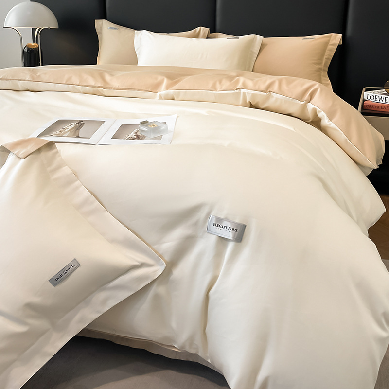 Algodón ligero de lujo conjunto de cuatro piezas de algodón largo de Xinjiang primavera y otoño sábanas de algodón cubierta de cama de alta calidad