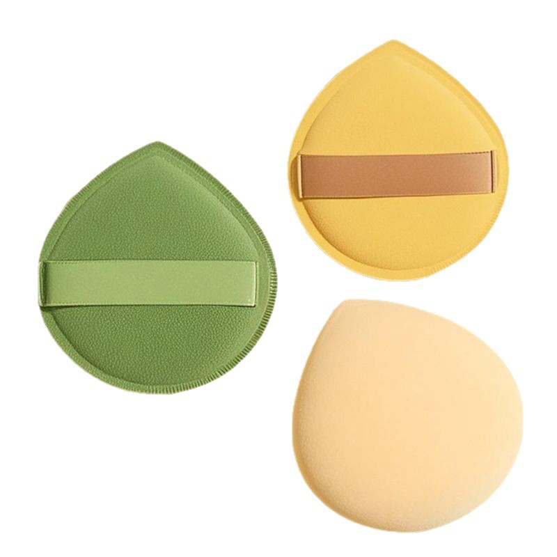 100 puntos cojín de aire polvo puff al por mayor húmedo y seco algodón de azúcar no comer polvo maquillaje esponja traje belleza huevo/polvo puff image 7