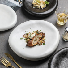 日式陶瓷刺身盘冷菜盘创意甜品盘不规则盘精细菜西餐盘餐厅摆盘子