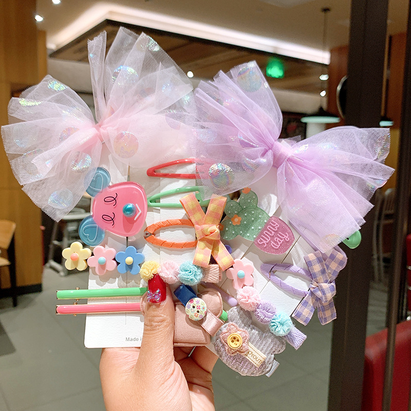 Korean Style Children's Cute Cartoon Bow Fruit Animal Hairpin display picture 7