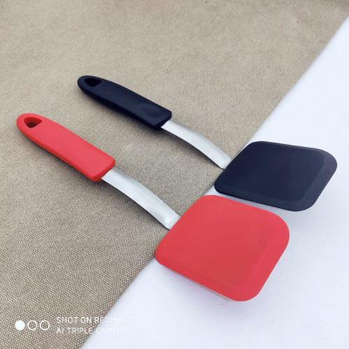 Small and medium-sized silicone biscuit cake spatula, non-stick spatula, DIY fried egg steak spatula without damaging the pot