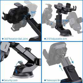 1个 图片色 ABS 车载无线充电器支架15W快充汽车手机支架智能感应