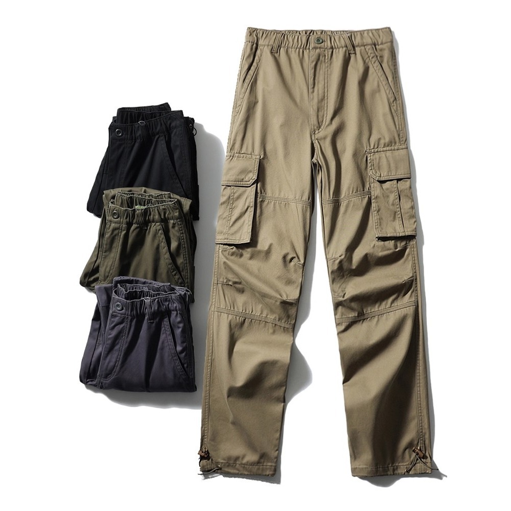 Cross-Border Foreign Trade American Logging Work Pants Men's Autumn and Winter Straight Multi-Pocket Pants Foreign Trade Quick-Drying Casual Pants