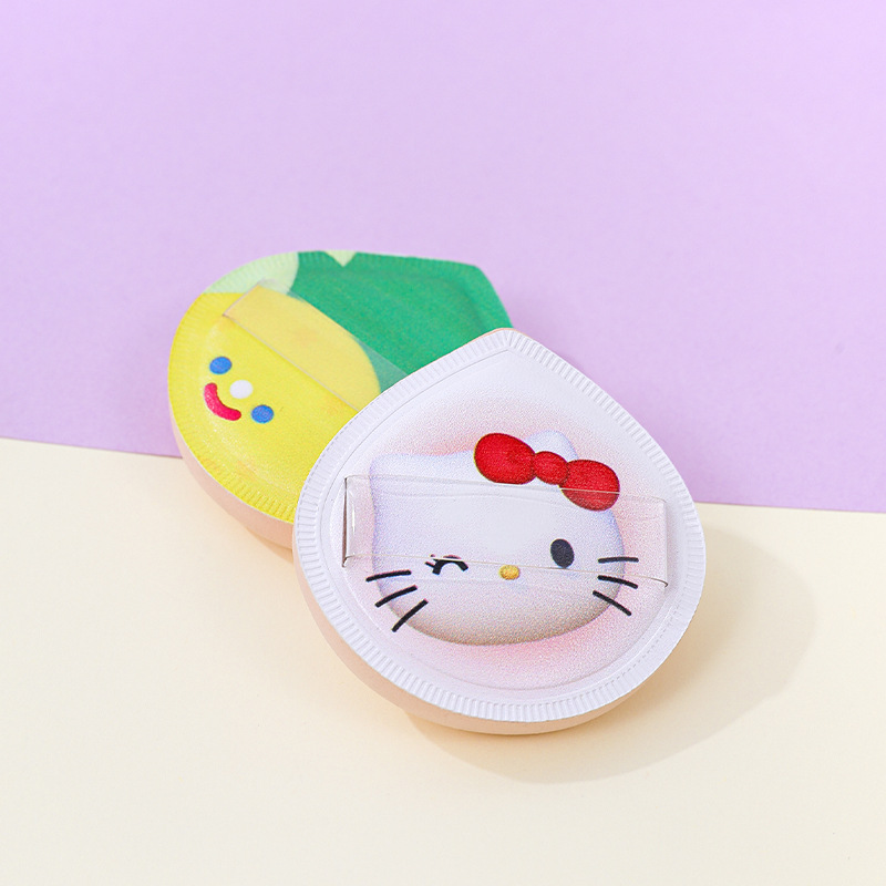 Fábrica personalizada fruta malvavisco hojaldre KT gato en forma de gota maquillaje esponja colchón de aire seco y húmedo herramientas de belleza