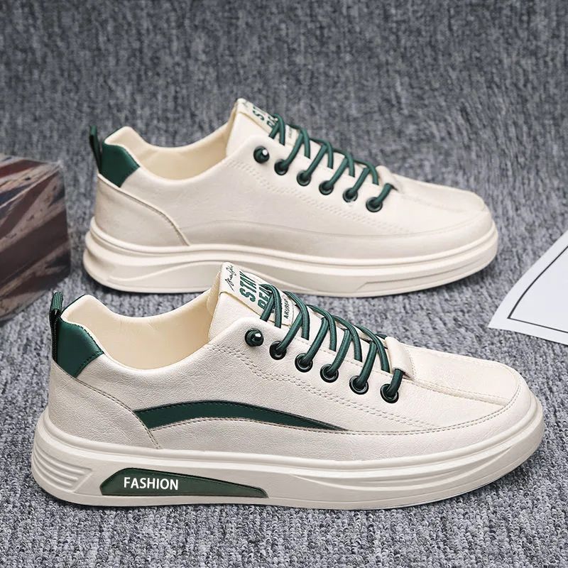 男鞋春季透氣運動休閒鞋2024新款潮流板鞋小白鞋軟底單鞋男鞋