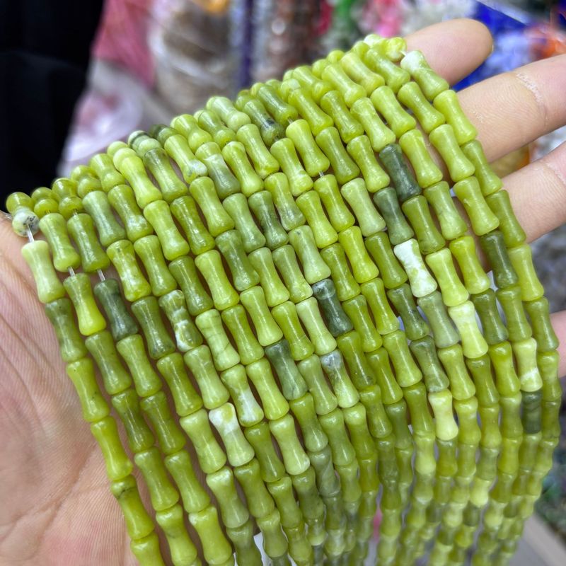 5 × 12 ミリメートル天然石竹ビーズルースビーズシリーズ DIY ブレスレットネックレスジュエリーアクセサリー半完成ビーズ卸売|undefined