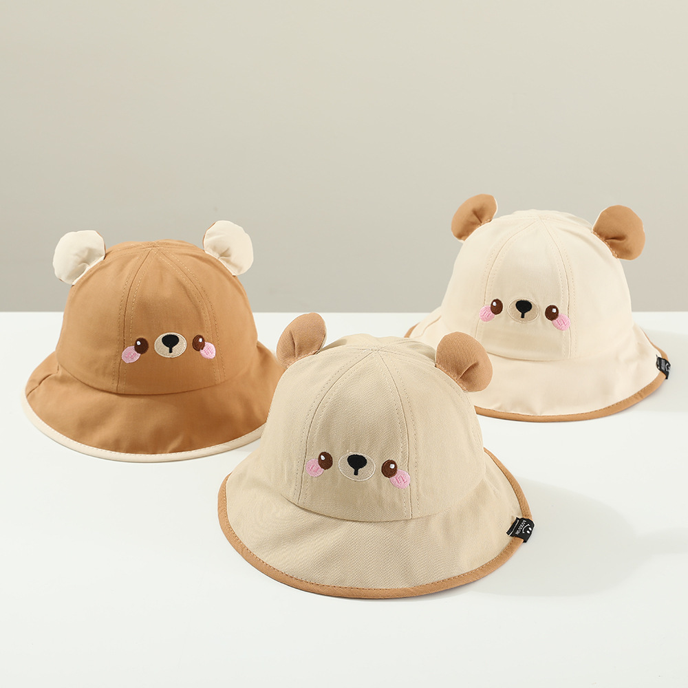 Sombrero infantil de verano de dibujos animados primavera y otoño delgado sombrero de pescador de bebés sombrero de bañera sombrero sombrero de protección solar