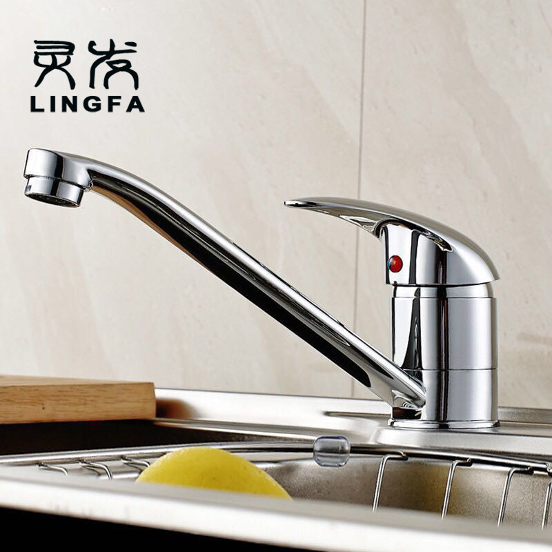 Foreign trade old-fashioned copper vegetable basin kitchen sink faucet foreign trade Jordan series glass wide mouth waterfall bathtub faucet