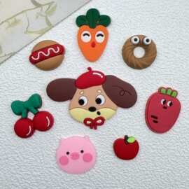 PVC软胶配饰  DIY小饰品发夹手机壳衣帽洞洞鞋毛绒玩具冰箱贴批发