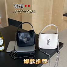 2026春夏diy新款杨树林手提链条金球字母单肩包斜跨小方包（可抠