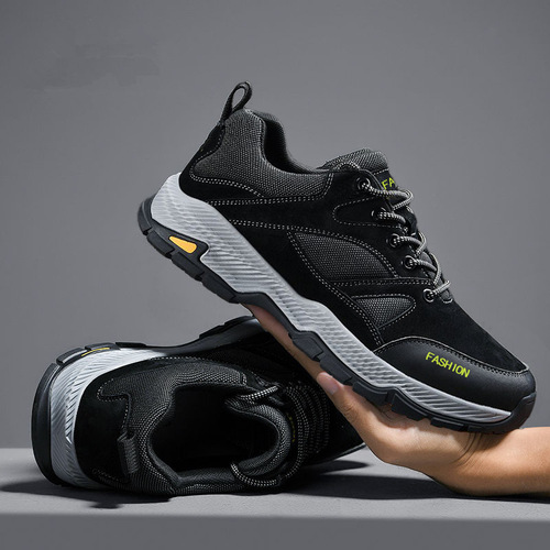Men's shoes spring new men's casual sports shoes large size shoes outdoor hiking shoes travel shoes rubber sole labor protection shoes