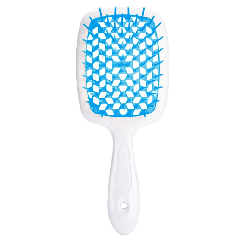 Scalp massaging paddle brush, lightweight detangling, volume‑adding