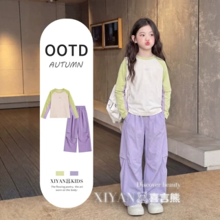 女童运动套装2026新款儿童户外速干上衣工装裤秋装两件套女中大童