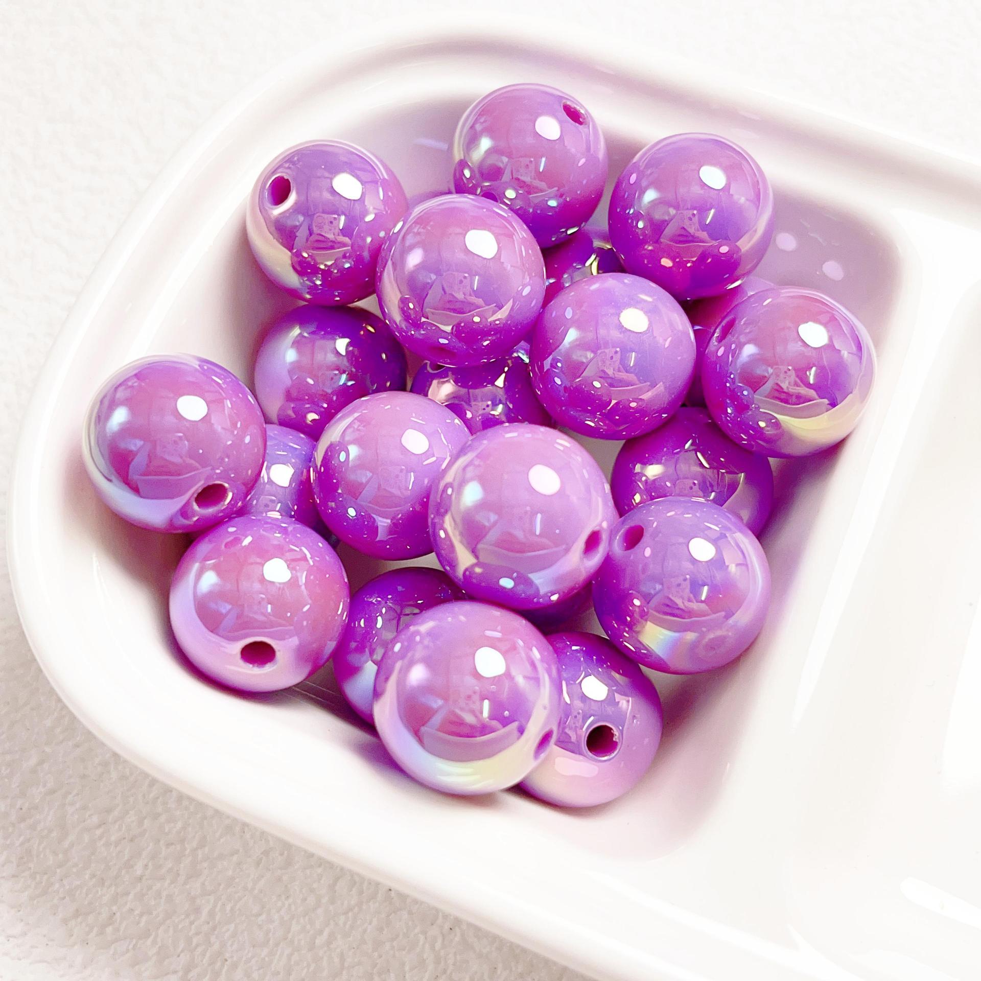 23g Weight Beads Jewelry Making Type DIY Jewelry Accessories Classification 10 PCS/Package Quantity Acrylic Material Ball Pattern Plating Design Simple Style Style 10 PCS/Package Arylic Ball DIY Jewelry Accessories Beads 11