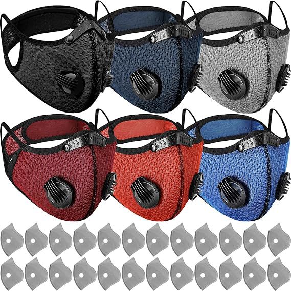 Cross-Border Xiyin Amazon Aliexpress Mesh Anti-Smog Mask Activated Carbon Protective Mask Anti-Dust