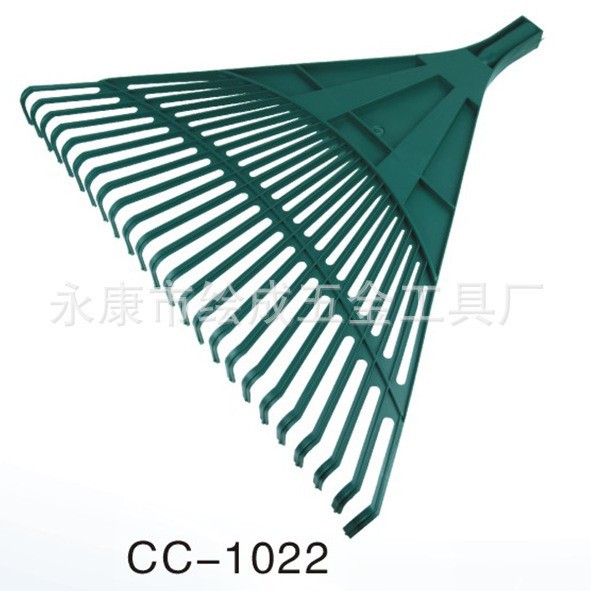 厂家直销 园林工具 塑料草耙 落叶耙 24齿 平头耙 耙头