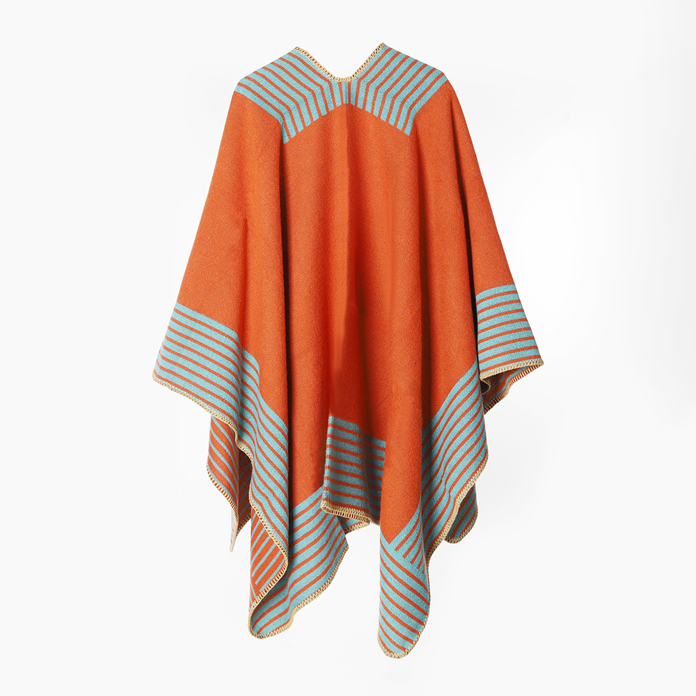 Capa de tendencia de moda retro de estilo étnico, bufanda cálida informal cómoda y transpirable, capa grande, chal de viaje del desierto