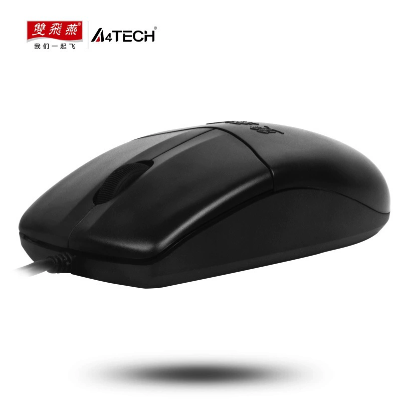 A4TECH OP-520N USB мышь для ноутбука, бизнес/офис/игры, проводная оптическая с круглым разъёмом для настольного компьютера
