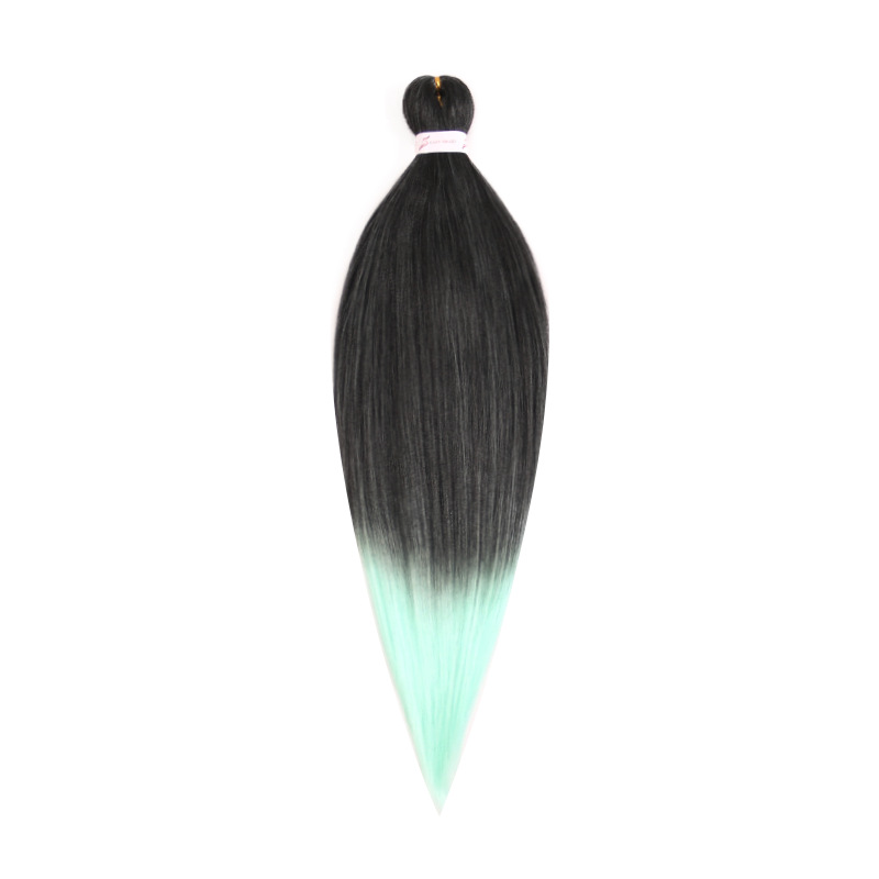 EZ Trenza PVC ignífugo a baja temperatura fibra multicolor flojo gran ganchillo de trenza fábrica de cabello recto un cabello