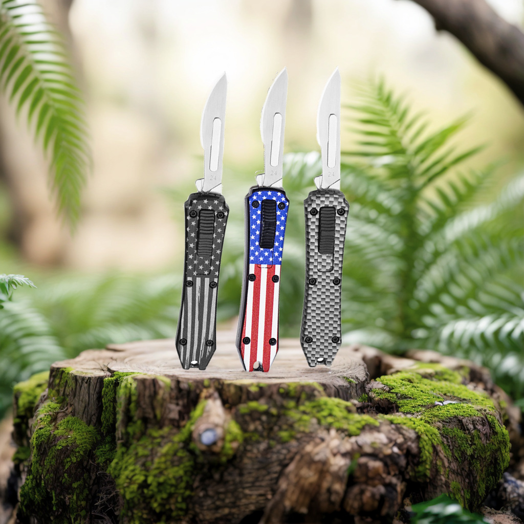 多功能美工刀伸缩刀折叠美工便携式工具刀裁纸拆箱户外野外防身刀