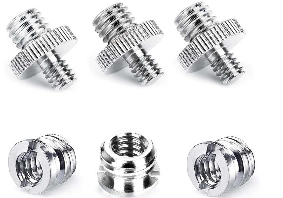 Accesorios de fotografía Juego de tornillos Tornillos de fotografía Juego de doble cabeza Juego de tornillos de conversión Tornillos de conversión de cámara