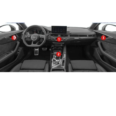 A5 Center Console Interior Decoration: Car interior film