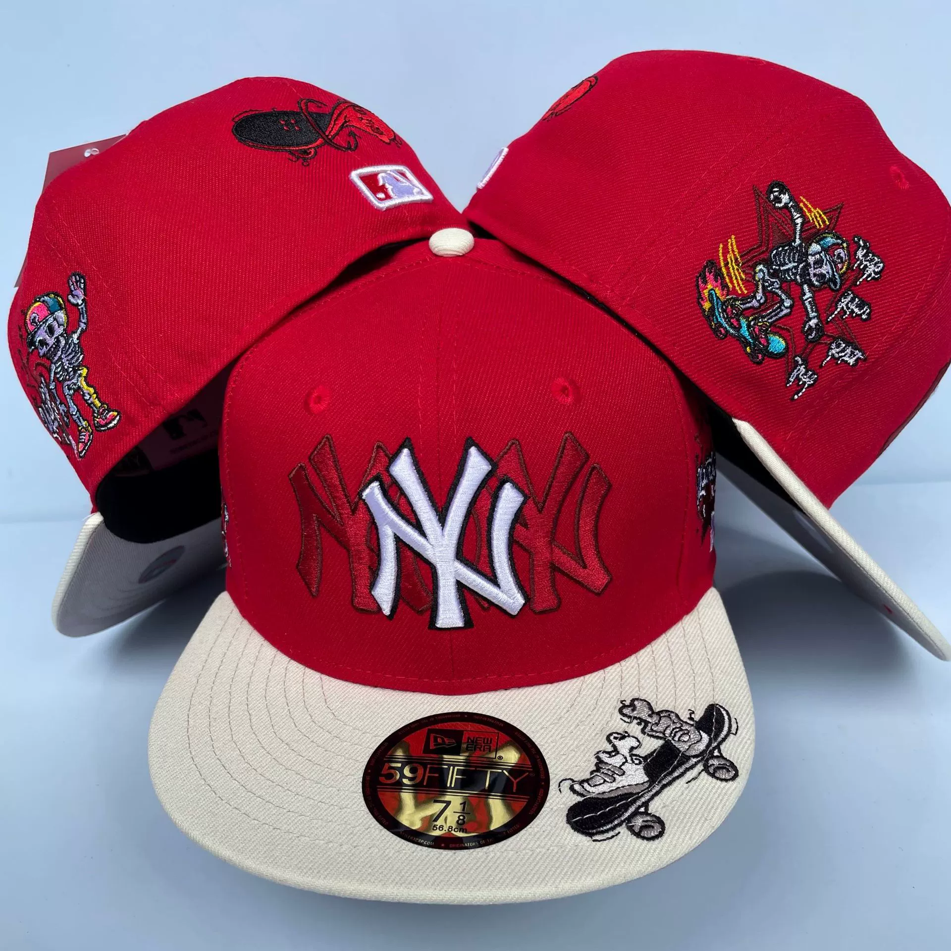 Хит продаж стильная уличная бейсболка высокого качества в американском стиле с обратной стороны, хип-хоп для молодежи, большой размер головы, плоский край