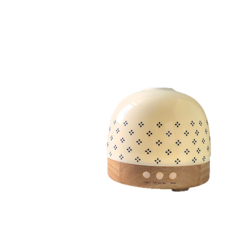 Fabricante al por mayor Guochao Wenchuang regalo creativo 300ML máquina de fragancia de madera sólida cerámica auto-expandir aceite esencial humidificar