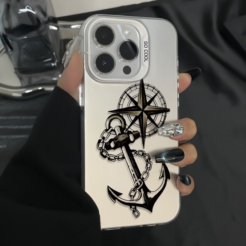 Punk Sailor Style Suitable for Apple 17 Phone Case 14/15Promax Hard Case 12/13 Cross-Border 11 Personalized