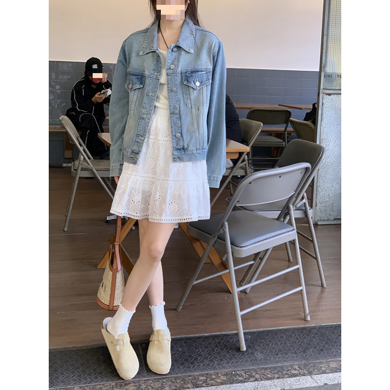 复古牛仔外套女2025秋季新款宽松韩系百搭小个子长袖上衣夹克潮|undefined