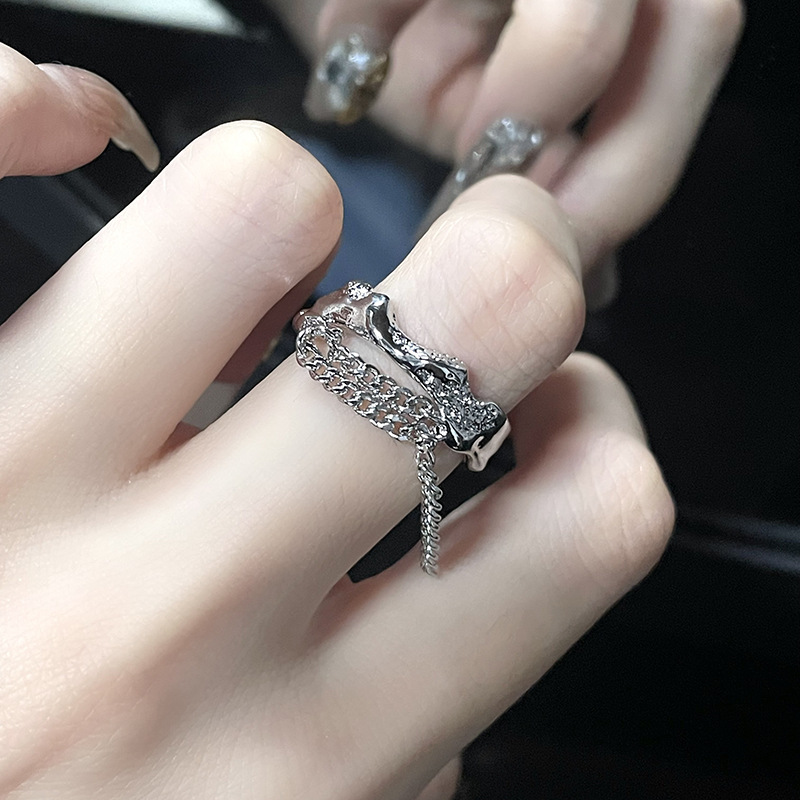 Fashion Geometric Copper Plating Open Ring 1 Piece