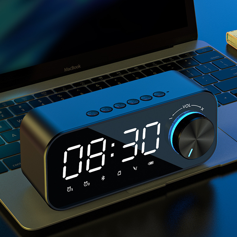 Bluetooth Speaker Alarm Clock Wireless Computer Mini High Volume Subwoofer Luminous Multifunctional Home Desktop Small Sound Bluetooth Speaker Alarm Clock Wireless Computer Mini High Volume Subwoofer Luminous Multifunctional Home Desktop Small Sound