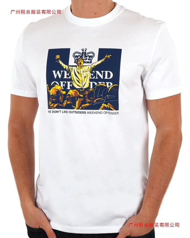 Weekend Criminal T-Shirt Unisex Summer Short Sleeve Fashion Brand T-Shirt Luxury Casual Retro Top 2000