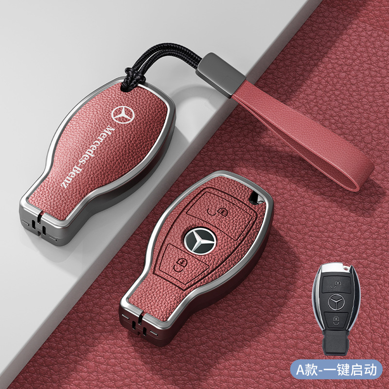 모델 A 스마트 2버튼 화산 빨간색 아연 합금 단일 쉘 + 핸드 스트랩