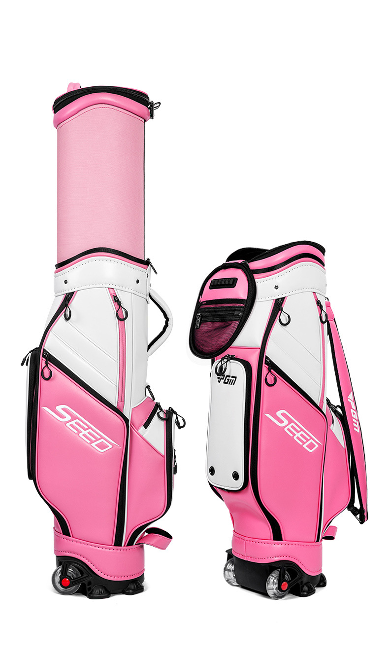 Túi golf trẻ em PGM vỏ cứng chống nước có bánh xe kéo, thiết kế kính thiên văn co giãn — QB162-Trắng hồng (cỡ lớn), QB162-Trắng hồng (cỡ vừa), QB162-Trắng hồng (cỡ nhỏ), QB162-Màu xanh trắng (lớn) chi tiết 21