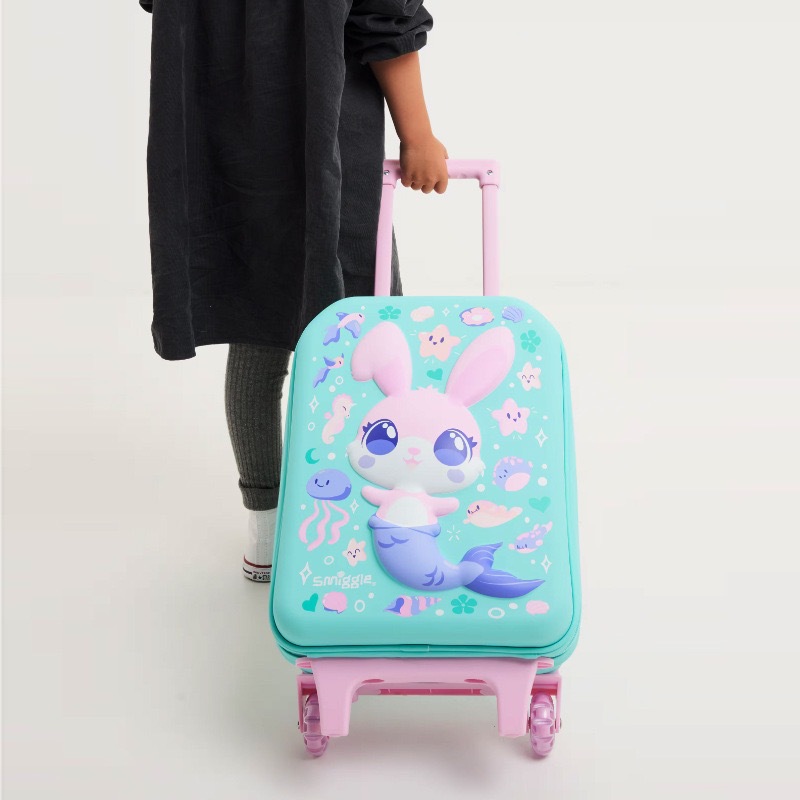 Nueva Zelanda mochila sonrisa escolares niños mochilas escolares niñas mochilas series de conejos verdes cajas de comidas