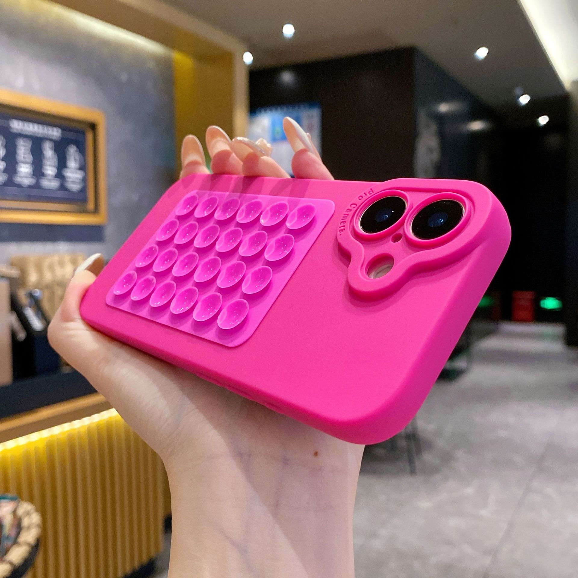 Transparante telefoonhoes met zuignap voor iphone pro modellen_voghion.com